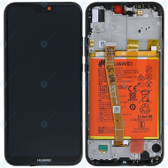 Huawei P20 Lite 2019 Display module frontcover+lcd+digitizer+battery midnight black 02352TME