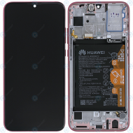Huawei Honor 20 Lite (HRY-LX1T) Display module frontcover+lcd+digitizer+battery phantom red 02352QMU