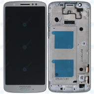 Motorola Moto G6 (XT1925) Display module frontcover+lcd+digitizer silver 5D68C10108