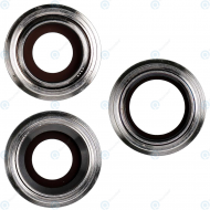 Camera frame + Lens silver for iPhone 11 Pro Max_image-1