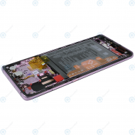 Huawei P30 Pro (VOG-L09 VOG-L29) Display module front cover + LCD + digitizer + battery mystic lavender 02353DGM_image-4