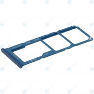 Samsung Galaxy A12 (SM-A125F) Sim tray + MicroSD tray blue GH98-46124C
