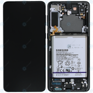 Samsung Galaxy S21+ (SM-G996B) Display unit complete phantom black GH82-24744A GH82-24555A