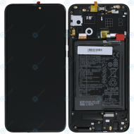 Huawei Honor 9X Lite (STK-LX1) Display module front cover + LCD + digitizer + battery midnight black 02353QJJ