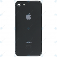 Battery cover with small parts black for iPhone 8