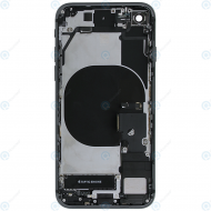 Battery cover with small parts black for iPhone 8_image-1
