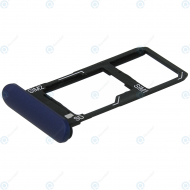 Sony Xperia 10 II (XQ-AU52) Sim tray + MicroSD tray berry blue A5019518A