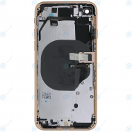 Battery cover with small parts gold for iPhone 8_image-1