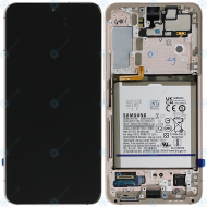 Samsung Galaxy S22 (SM-S901B) Display module front cover + LCD + digitizer + battery pink gold GH82-27518D
