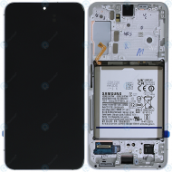 Samsung Galaxy S22 (SM-S901B) Display module front cover + LCD + digitizer + battery cream/sky blue/ phantom white GH82-27518B