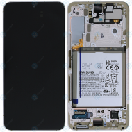Samsung Galaxy S22 (SM-S901B) Display module front cover + LCD + digitizer + battery violet GH82-27518F