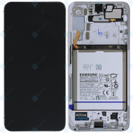 Samsung Galaxy S22+ (SM-S906B) Display module front cover + LCD + digitizer + battery phantom white GH82-27499B