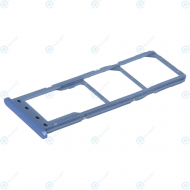 Samsung Galaxy M12 (SM-M127F) Sim tray + microSD tray blue GH98-46321C_image-1