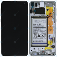 Samsung Galaxy S10e (SM-G970F) Display module front cover + LCD + digitizer + battery prism white GH82-18843B