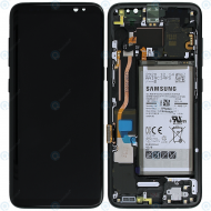 Samsung Galaxy S8 (SM-G950F) Display module front cover + LCD + digitizer + battery black GH82-13971A