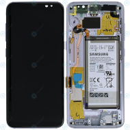 Samsung Galaxy S8 (SM-G950F) Display module front cover + LCD + digitizer + battery orchid grey GH82-13971C