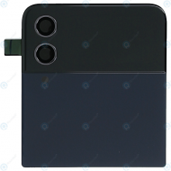 Samsung Galaxy Z Flip4 (SM-F721B) Battery cover top + outer LCD display navy GH97-27947E
