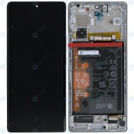 Honor 70 (FNE-AN00) Display module front cover + LCD + digitizer + battery crystal silver 0235ACMG