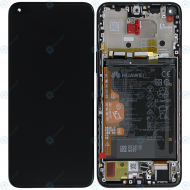 Huawei Nova 8i (NEN-LX1 NEN-L22) Display module front cover + LCD + digitizer + battery starry black 02354GMP