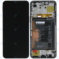 Huawei Honor X8 (TFY-LX1, TFY-LX2, TFY-LX3) Display module front cover + LCD + digitizer + battery midnight black 0235ACDQ