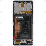 Honor Magic5 Lite (RMO-NX3) Display module front cover + LCD + digitizer + battery titanium silver 0235AEMY_image-4