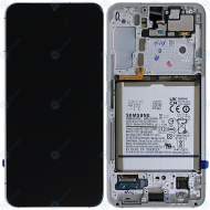 Samsung Galaxy S22 (SM-S901U) Display module front cover + LCD + digitizer + battery phantom white (USA version) GH82-27493B_image-2