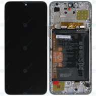 Huawei Honor X8 (TFY-LX1, TFY-LX2, TFY-LX3) Display module front cover + LCD + digitizer + battery titanium silver 0235ACDS