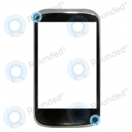 HTC Desire C Front cover, Silver spare part LH120613