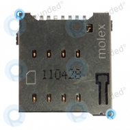 Motorola Droid RAZR  Simcard reader, Simcard connector  Silver spare part 110428