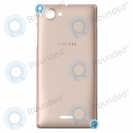 Sony Xperia J ST26i Battery cover, Battery frame Goud onderdeel BATTC LC2-2