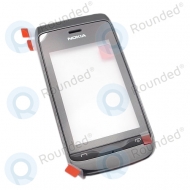 Nokia Asha 309 cover front (incl touch) 00807G4 black