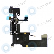 Apple iPhone 5 headphone and charging port flex cable (black)