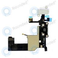 Apple iPhone 5 headphone and charging port flex cable (white)