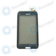 Nokia E7-00 Touch screen + front cover (black)