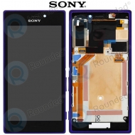 Sony Xperia M2 (D2302) Display module frontcover+lcd+digitizer purple 78P7120004N