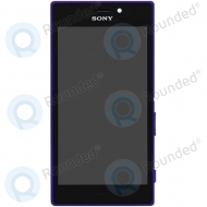 Sony Xperia M2 (D2302) Display module frontcover+lcd+digitizer purple 78P7120004N image-1