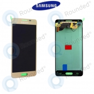 Samsung Galaxy Alpha (G850F) Display unit inclusief behuizing goldGH97-16386B