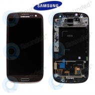 Samsung Galaxy S3 (I9300) Display unit inclusief behuizing brown (GH97-13630D)