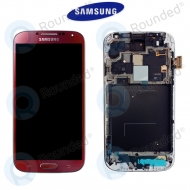 Samsung S4 Advance (I9506) Display unit inclusief behuizing red (GH97-15202F)