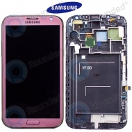 Samsung Galaxy Note 2 (N7100) Display unit complete pink GH97-14112F