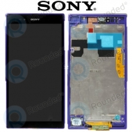Sony Xperia Z Ultra (C6802, C6806, C6833) Display unit complete purple1276-8822