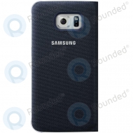 Samsung Galaxy S6 Flip wallet canvas black (EF-WG920BBEGWW) EF-WG920BBEGWW