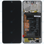 Huawei Honor Magic4 Lite (ANY-LX1, ANY-LX2, ANY-LX3) Display module front cover + LCD + digitizer + battery titanium silver 0235ABSS 0235ACGB