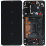 Huawei P30 (ELE-L09 ELE-L29) Display module front cover + LCD + digitizer + battery black (NEW VERSION) 02354HMG