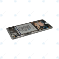 Samsung Galaxy S10 5G (SM-G977B) Display module front cover + LCD + digitizer + battery crown silver GH82-19749B GH82-19771A_image-1