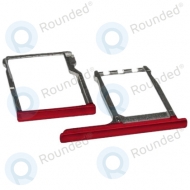 HTC One M8, One M8s Sim tray + Micro SD tray red