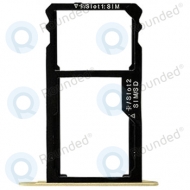 Huawei Honor 7 Sim tray + Micro SD tray gold  image-1