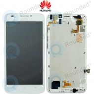 Huawei Ascend G620 Display module frontcover+lcd+digitizer white