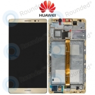 Huawei Mate 8 Display module frontcover+lcd+digitizer gold