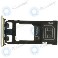 Sony Xperia X (F5121) Держатель SIM-карты + MicroSD card tray lime 1302-4832